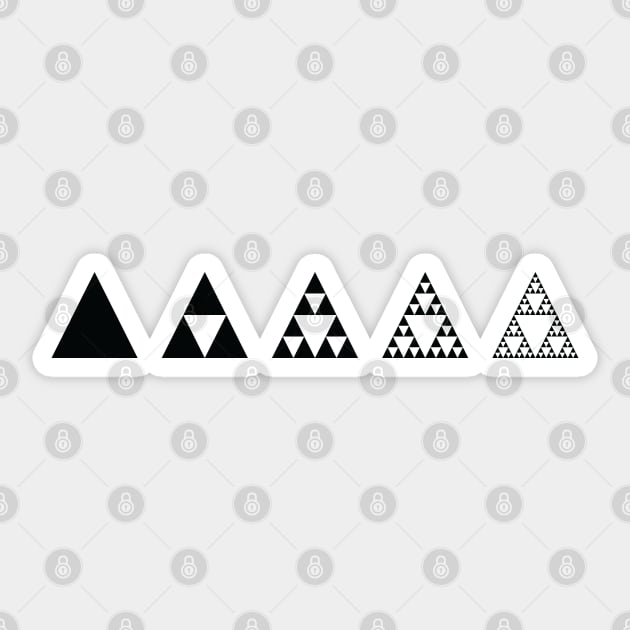 Sierpinski Triangle Sticker by ScienceCorner